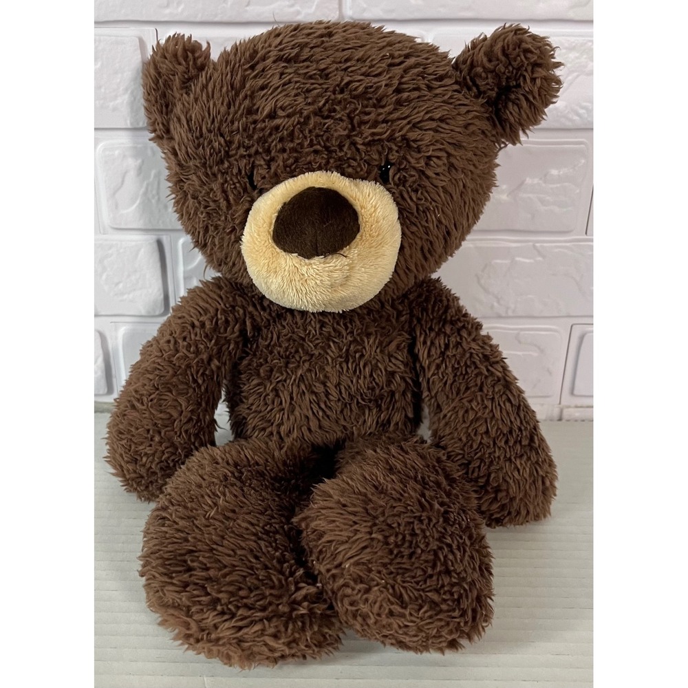 Unbranded Teddy Bear Plush Unisex Small Brown Shaggy Soft Stuffed Animal